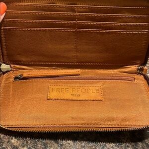 Free People Vegan Brown Wallet
